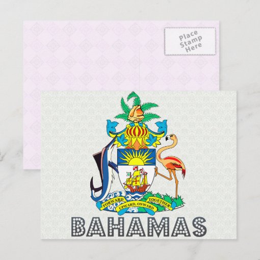 Bahamas Coat of Arms Postcard Zazzle