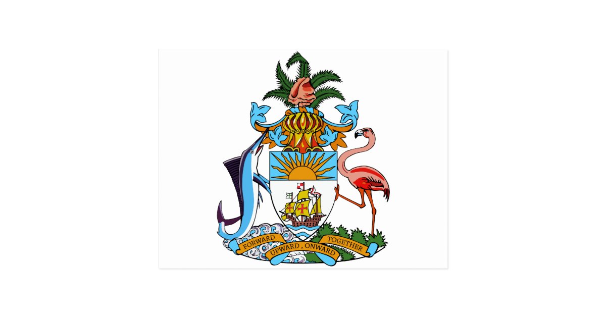 Download Bahamas Coat Of Arms Postcard | Zazzle.com