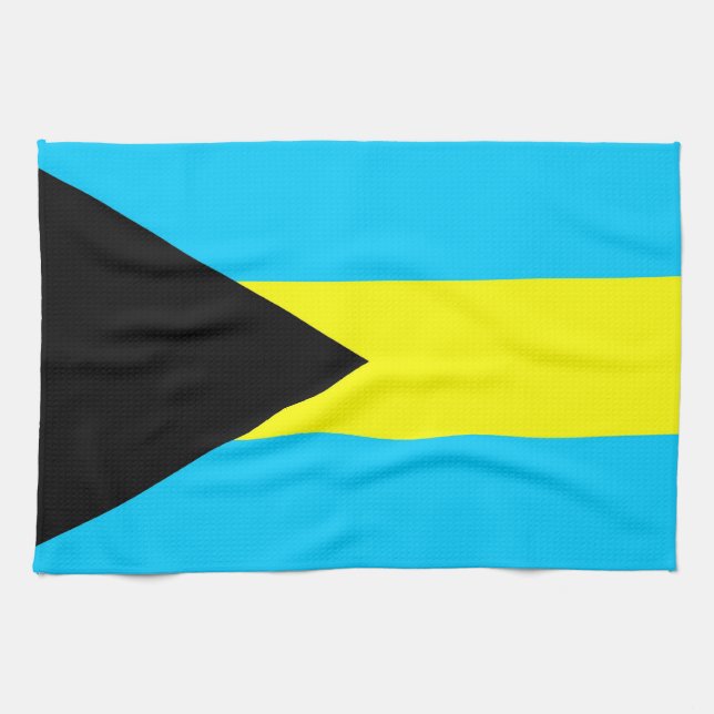 bahamas country flag towel (Horizontal)