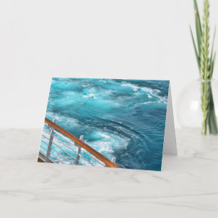 Bahamas Cruise - Turquoise Wake Card
