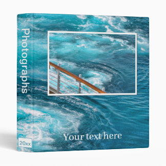Bahamas Cruise - Turquoise Wake - Caribbean Sea 3 Ring Binder