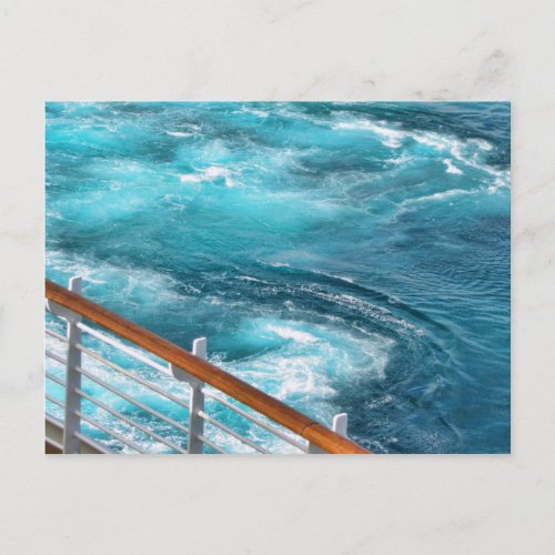 Bahamas Cruise _ Turquoise Wake Postcard