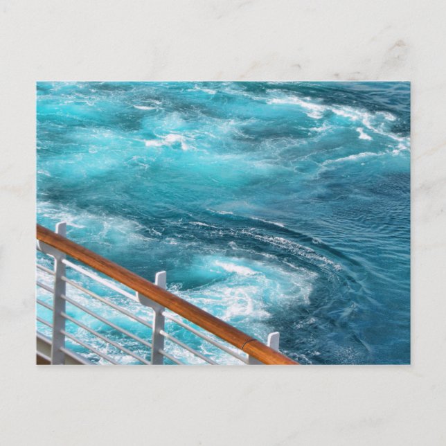 Bahamas Cruise - Turquoise Wake Postcard (Front)