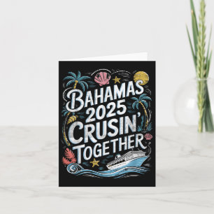 Bahamas Cruising Together 2025 Family Summer Match Card