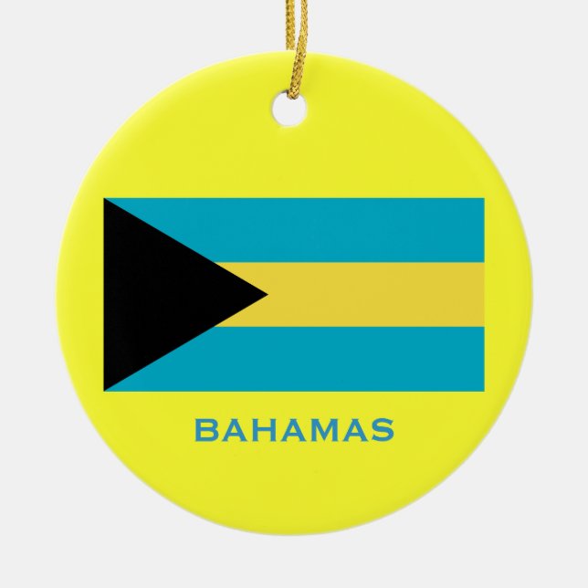 BAHAMAS* Custom Christmas Ornament (Front)