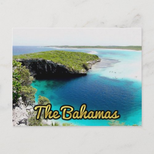 Bahamas Deans Blue Hole Postcard