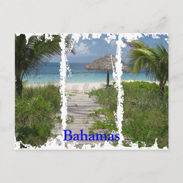 Bahamas Distressed 3 Postcard (Front)