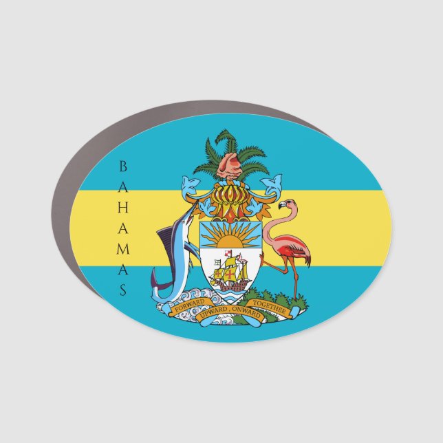 bahamas emblem car magnet (Front)