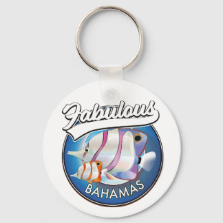 Bahamas fabulous logo keychain