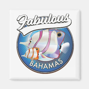 Bahamas fabulous logo  magnet