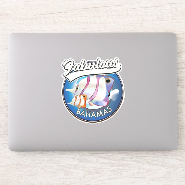Bahamas fabulous logo  sticker (Computer)
