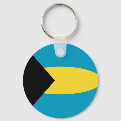 Bahamas Fisheye Flag Keychain