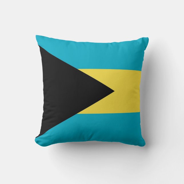Bahamas Flag American MoJo Pillow (Front)