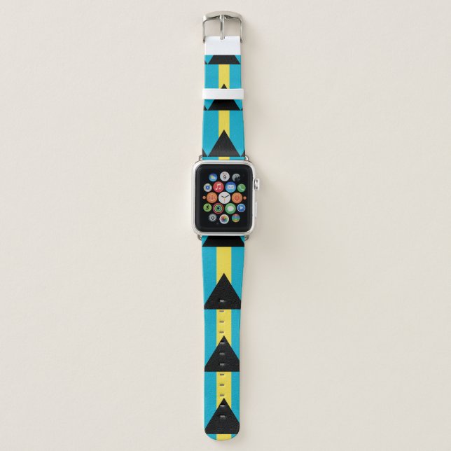 Bahamas Flag Apple Watch Band (Front)
