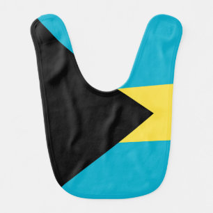 Bahamas flag baby bib
