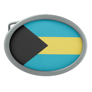 Bahamas flag belt buckle