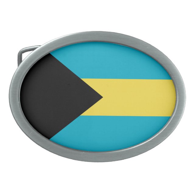 Bahamas flag belt buckle (Front)