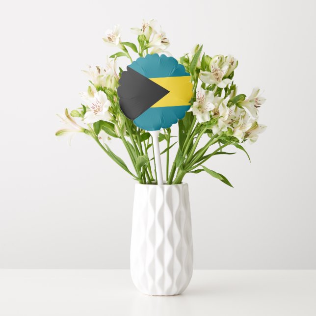 Bahamas Flag Birthday Party Balloon (Vase)