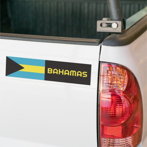 Bahamas Flag Bumper Sticker