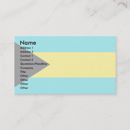 Bahamas Flag Business Card Template