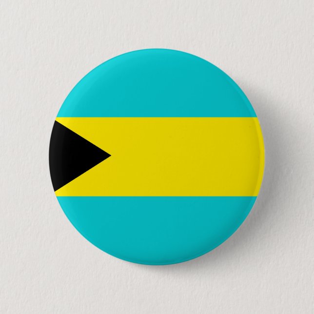 Bahamas Flag Button (Front)