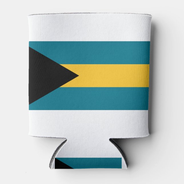 Bahamas Flag Can Cooler (Front)