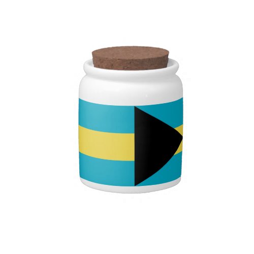 Bahamas Flag Candy Jar