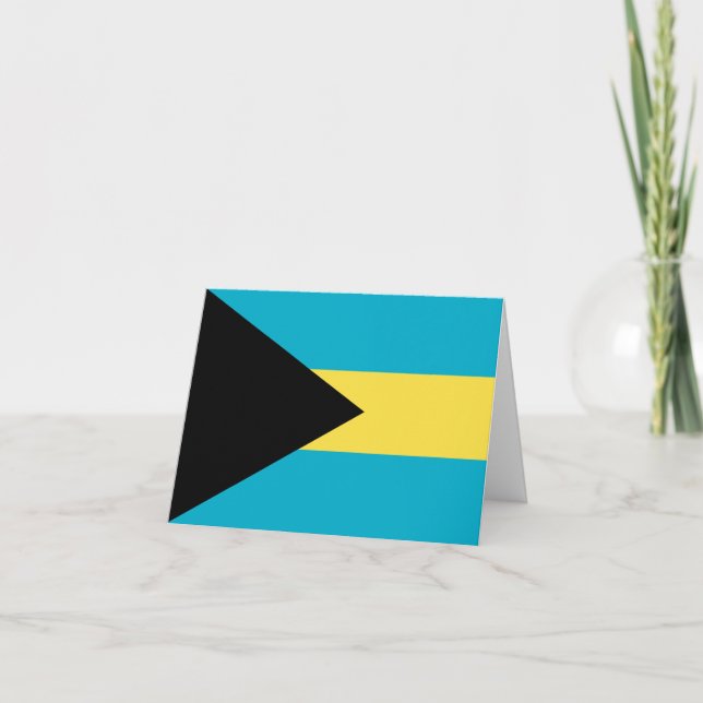 Bahamas Flag Card (Front)