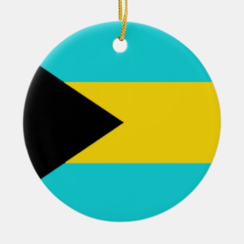 Bahamas Flag Ceramic Ornament
