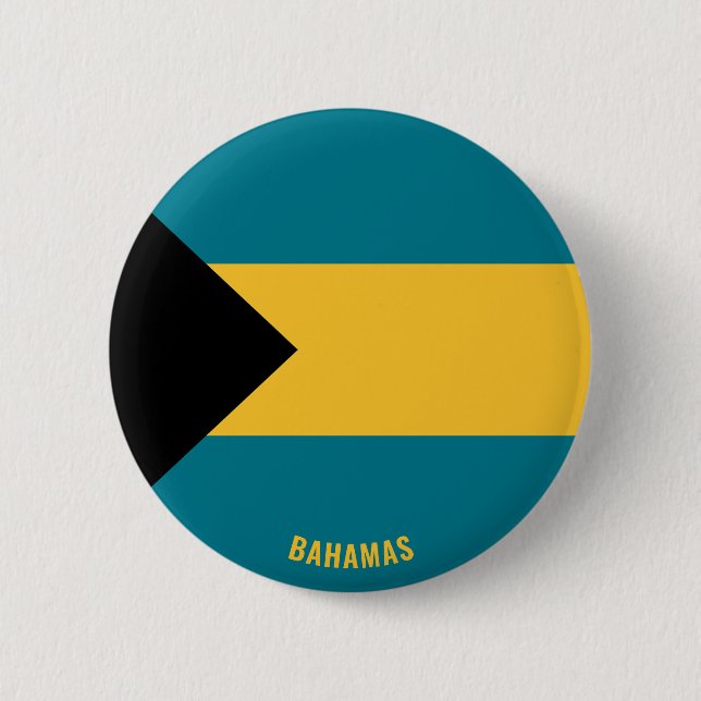 Bahamas Flag Charming Patriotic Button (Front)