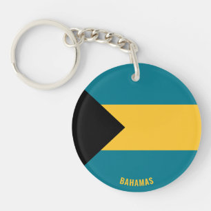 Bahamas Flag Charming Patriotic Keychain