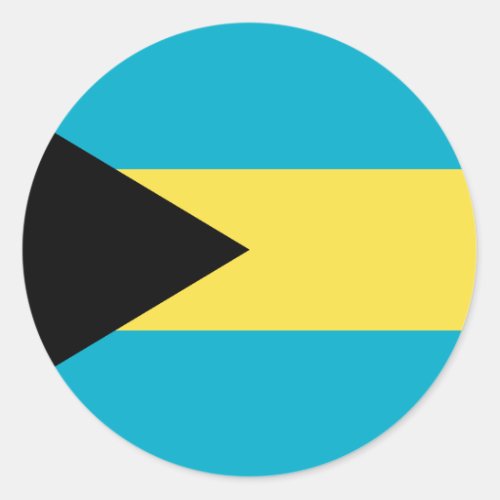 Bahamas Flag Classic Round Sticker