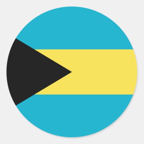 Bahamas Flag Classic Round Sticker