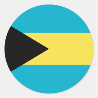 Bahamas Flag Classic Round Sticker