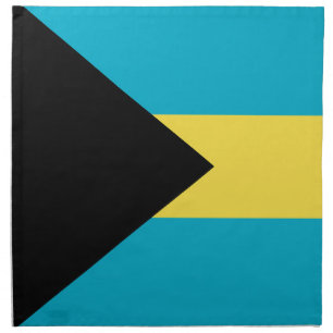 Bahamas flag cloth napkin