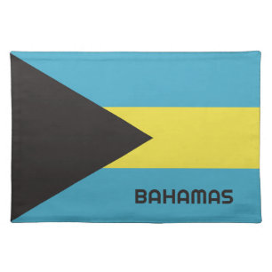 Bahamas Flag Cloth Placemat