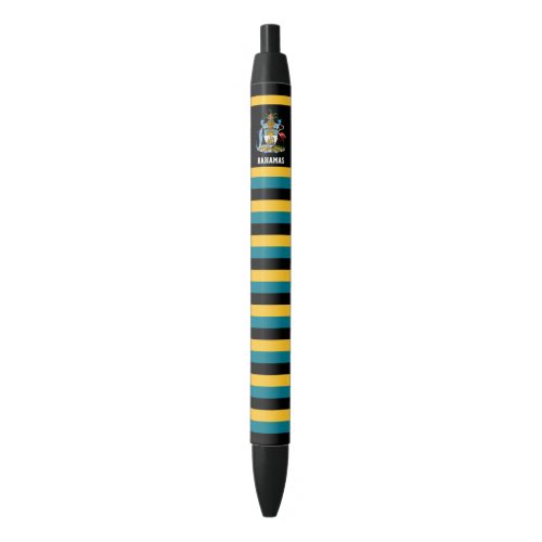 Bahamas Flag Cute Patriotic Black Ink Pen