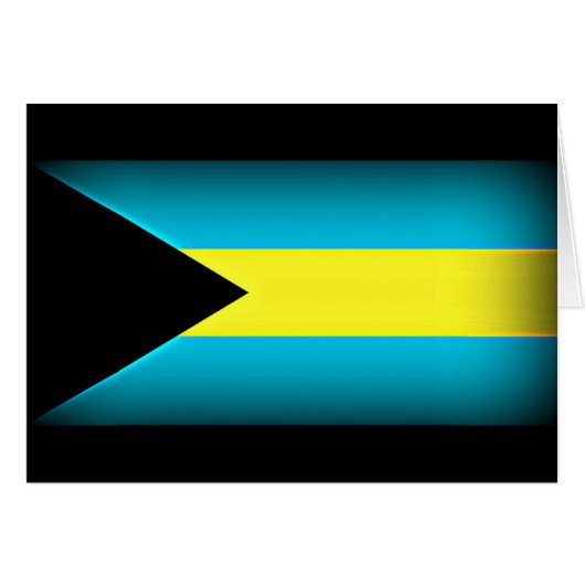 Bahamas Flag Dark Edge Cards (Front Horizontal)