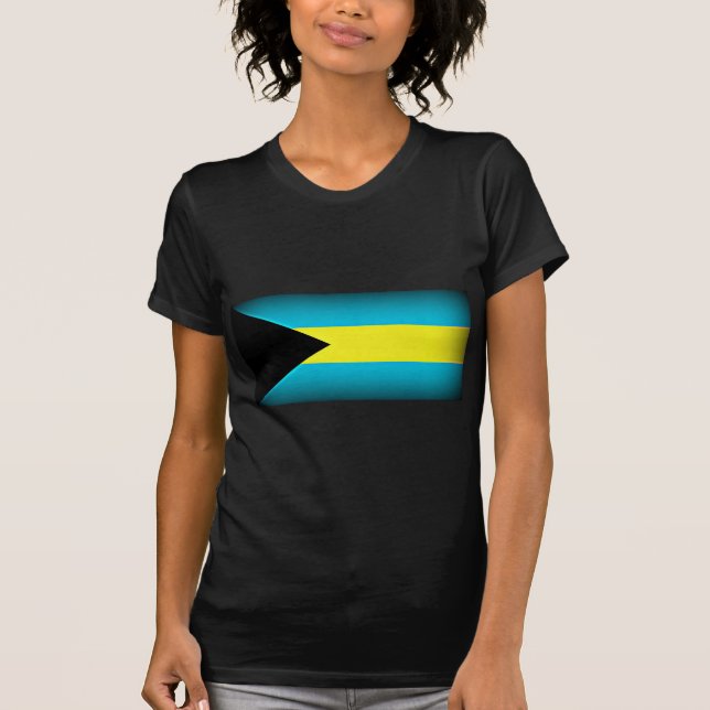 Bahamas Flag Dark Edge T-Shirt (Front)