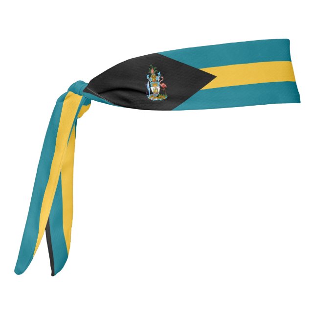 Bahamas Flag Elegant Patriotic Tie Headband (Rotate 270)