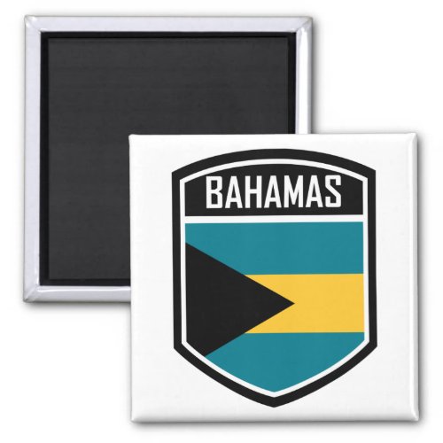 Bahamas Flag Emblem Magnet