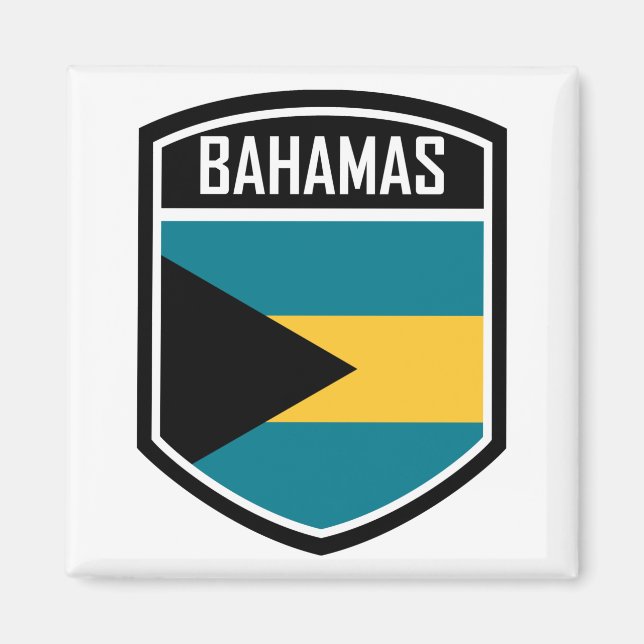 Bahamas Flag Emblem Magnet (Front)