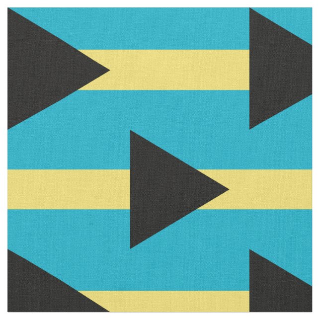 Bahamas flag fabric (Close Up)