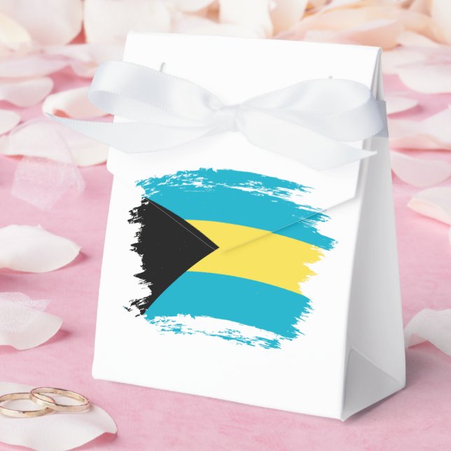 Bahamas flag favor boxes (Wedding)