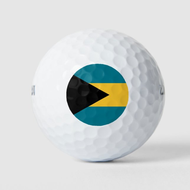 Bahamas Flag Golf Balls (Front)