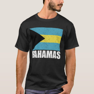 Bahamas Flag Grunge Vintage Souvenir Bahamas T-Shirt
