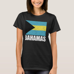 Bahamas Flag Grunge Vintage Souvenir Bahamas T-Shirt
