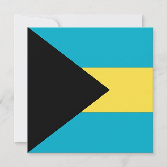 Bahamas Flag Invitation (Front)