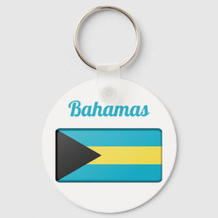 Bahamas Flag Keychain