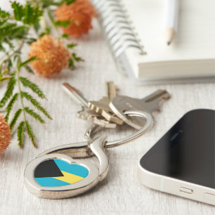 Bahamas flag keychain